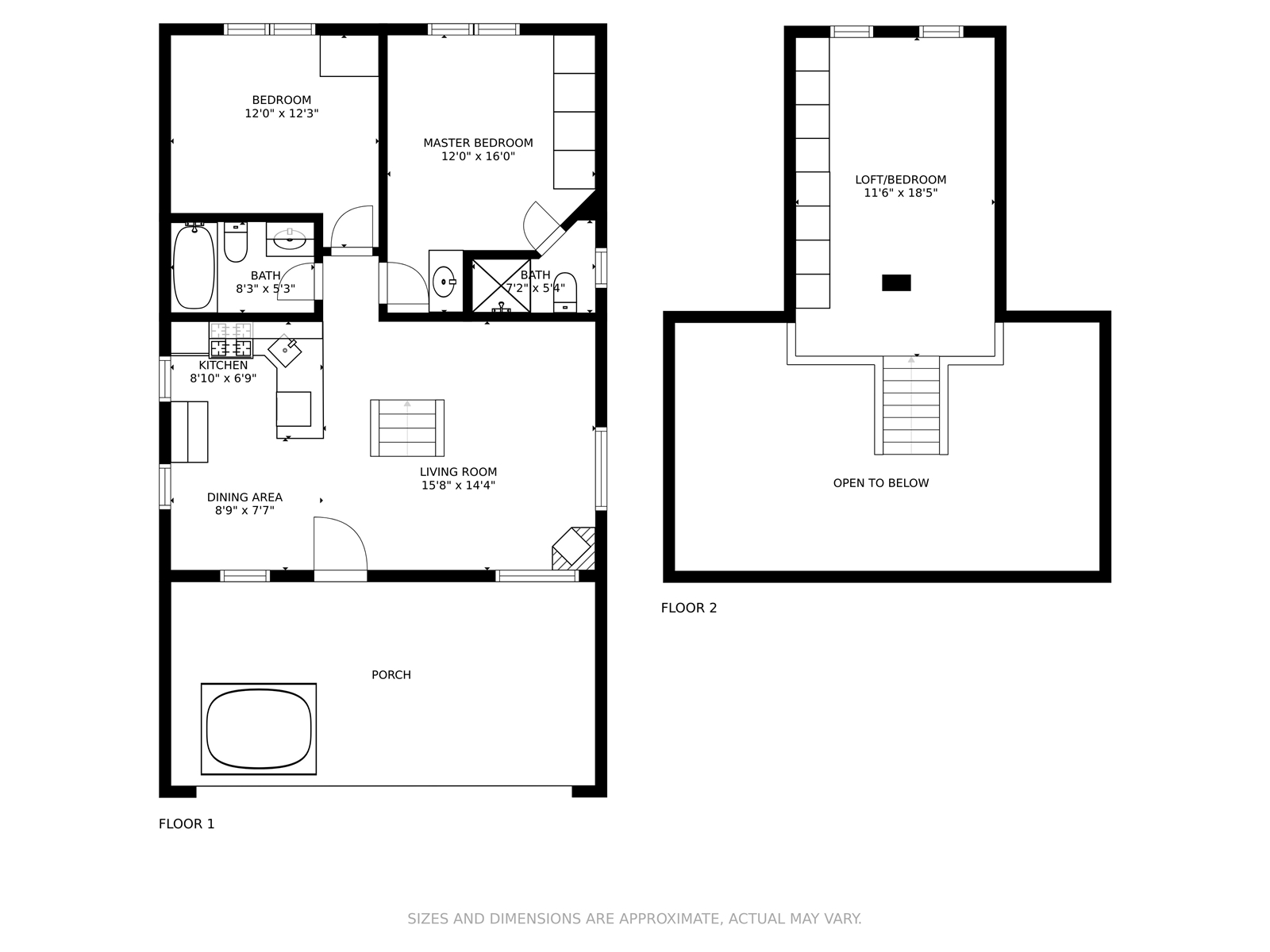 Floor Plan for Cowboy Heaven Cabin - The Gold Rush