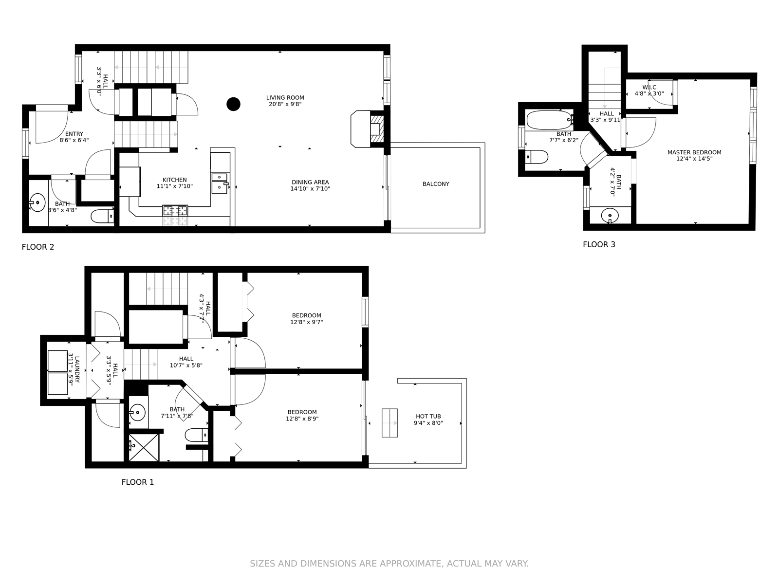 Floor Plan for  Saddle Ridge H2 - Bear's Lair Chalet